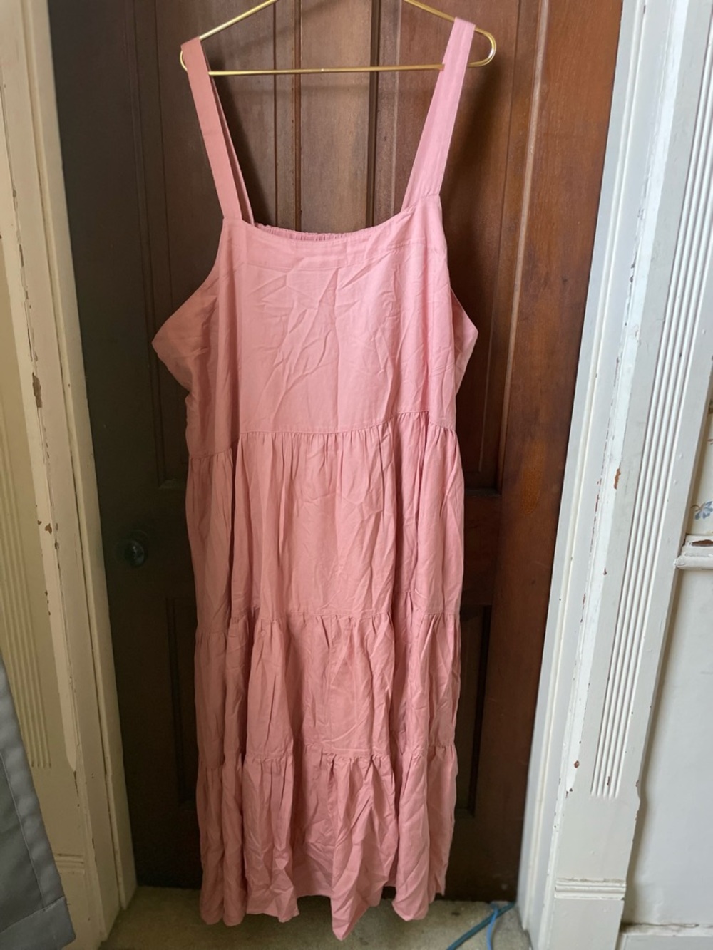 The Drop women's 5X sleeveless pink dress NWT